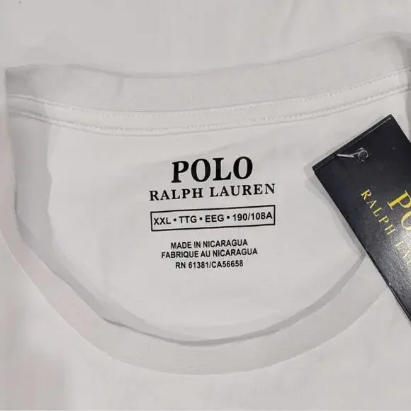 Polo Ralph Lauren Performance T-shirt XXL White Polo Bear - Picture 3 of 4